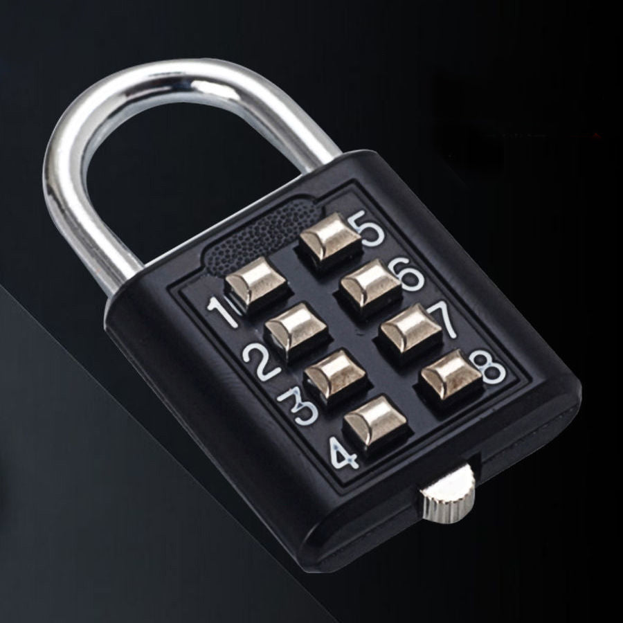 8-Digit Combination Zinc Alloy Padlock for Luggage by HitMyNeed