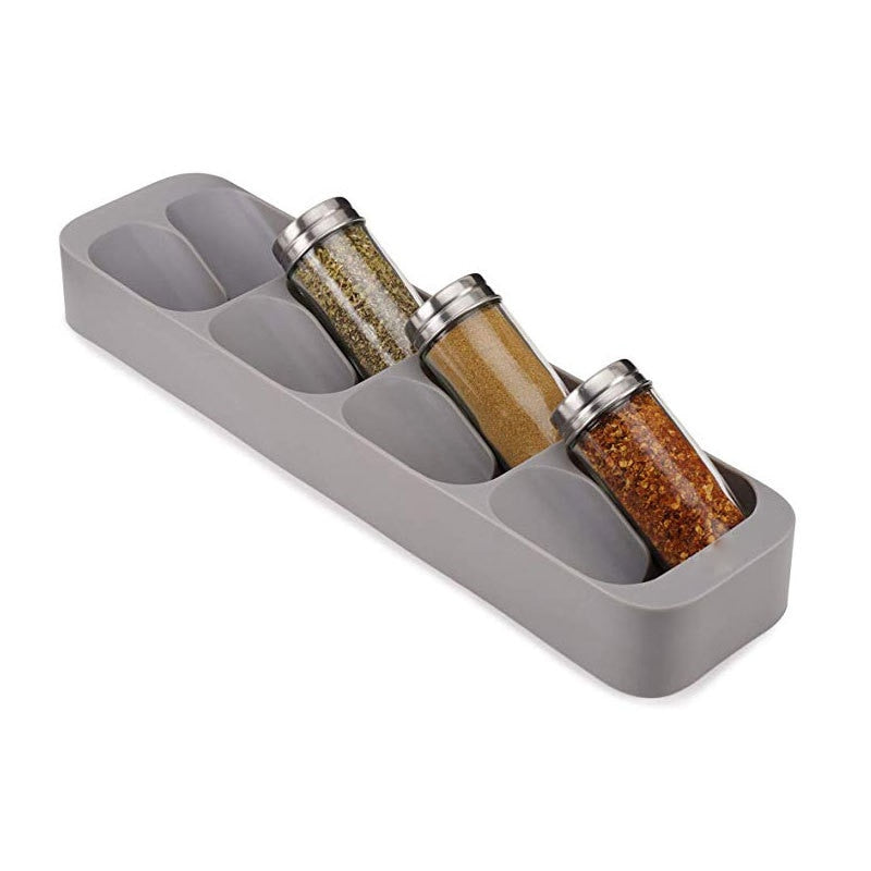 8-Grid Condiment Rack Organizer for Kitchen Storage by HitMyNeed