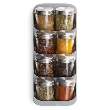 8-Grid Condiment Rack Organizer for Kitchen Storage by HitMyNeed