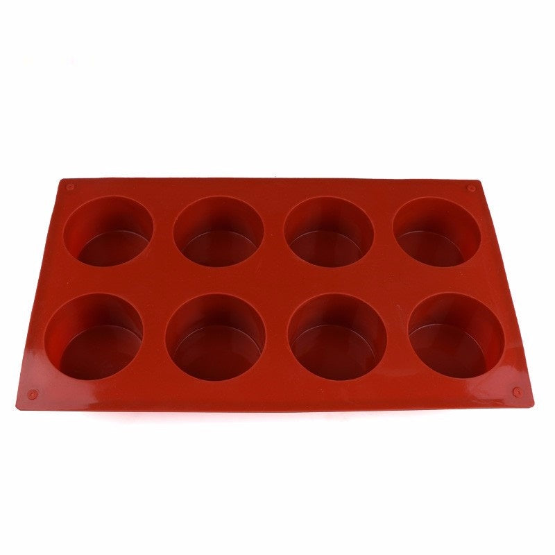 8-Hole Round Silicone Mini Cake Mold Pan by HitMyNeed