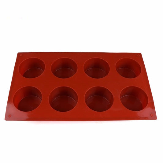 8-Hole Round Silicone Mini Cake Mold Pan by HitMyNeed