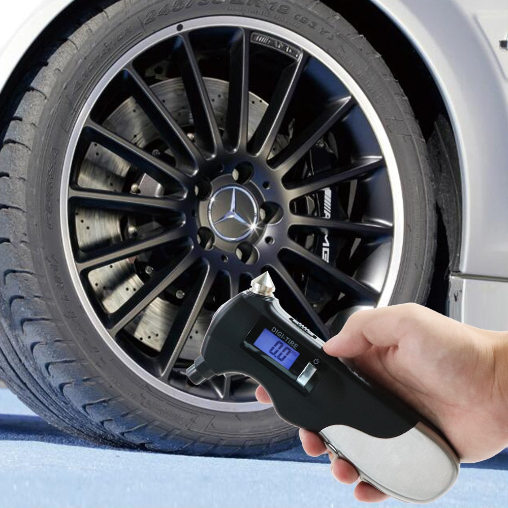 8-in-1 Digital Tire Pressure Gauge & Safety Tool by HitMyNeed