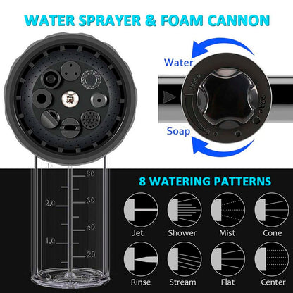 8-in-1 Foam Garden & Car Wash Spray Gun by HitMyNeed
