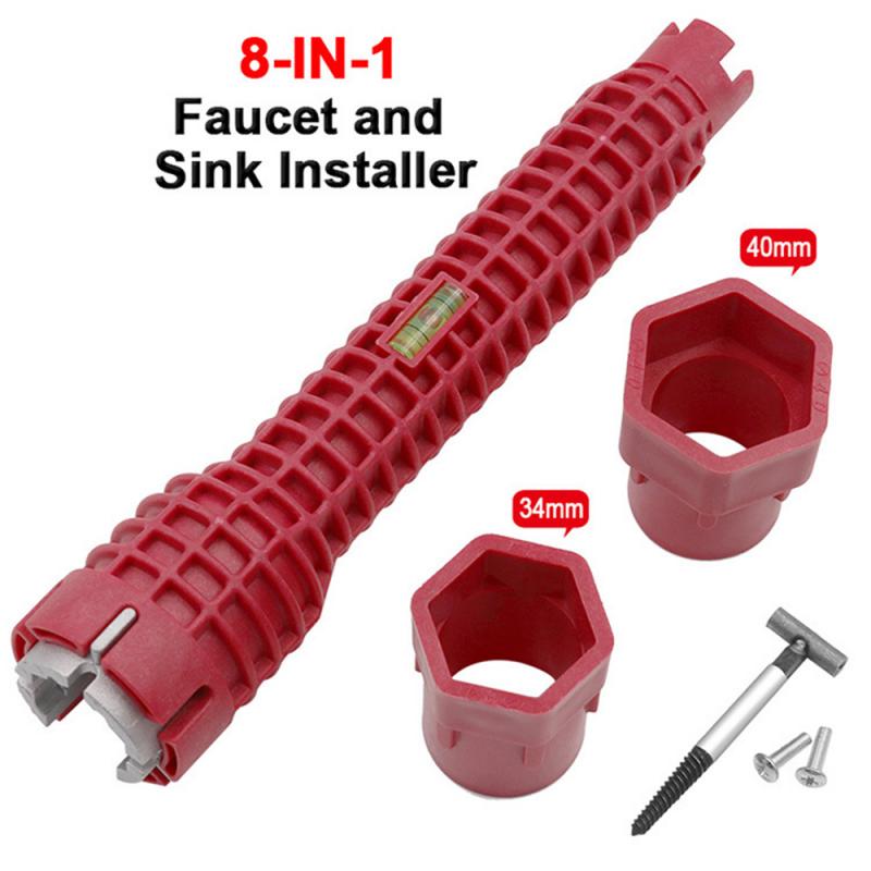 8-in-1 Multifunctional Faucet Wrench Set by HitMyNeed