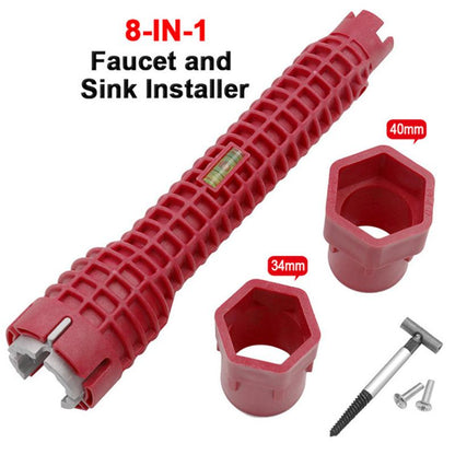 8-in-1 Multifunctional Faucet Wrench Set by HitMyNeed