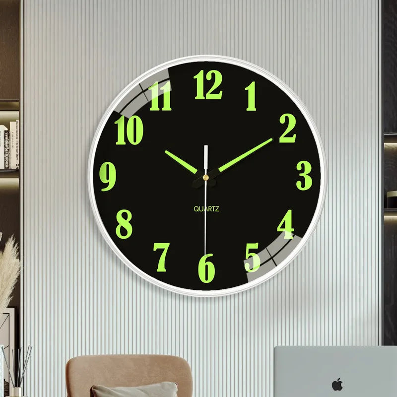 8 Inch Luminous Silent Wall Clock for Living Room by HitMyNeed