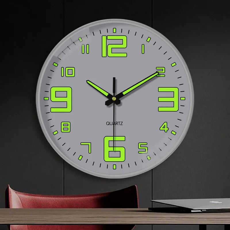 8 Inch Luminous Silent Wall Clock for Living Room by HitMyNeed