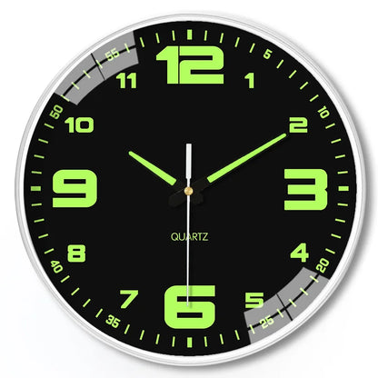 8 Inch Luminous Silent Wall Clock for Living Room style1 by HitMyNeed