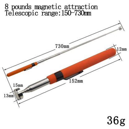 8 lb Magnetic Telescoping Pickup Tool with Clip by HitMyNeed