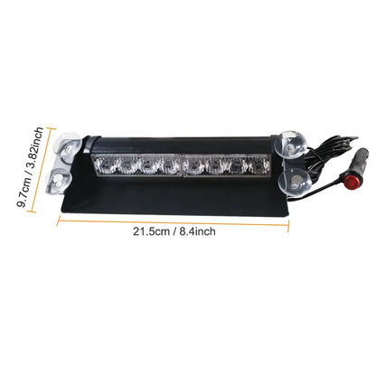 8 LED 12V Windshield Emergency Strobe Warning Light by HitMyNeed