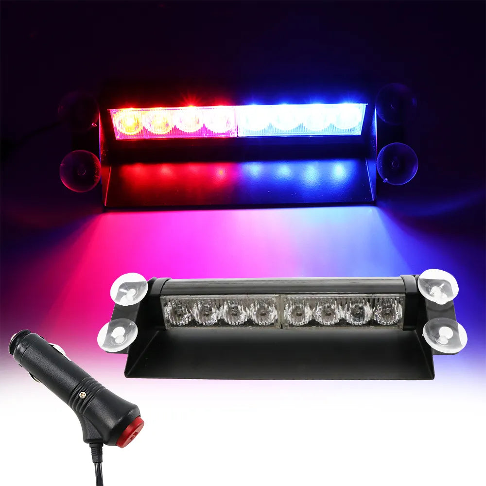 8 LED 12V Windshield Emergency Strobe Warning Light by HitMyNeed