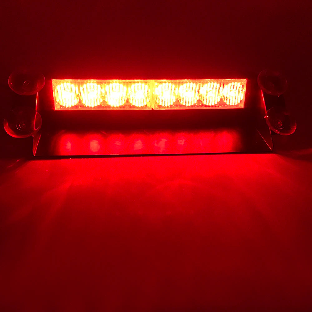 8 LED 12V Windshield Emergency Strobe Warning Light red by HitMyNeed
