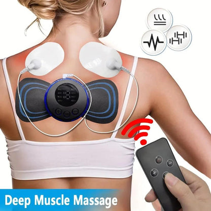 8-Mode Rechargeable EMS Neck Massager with Remote by HitMyNeed