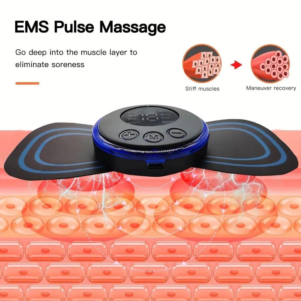 8-Mode Rechargeable EMS Neck Massager with Remote by HitMyNeed