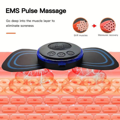 8-Mode Rechargeable EMS Neck Massager with Remote by HitMyNeed