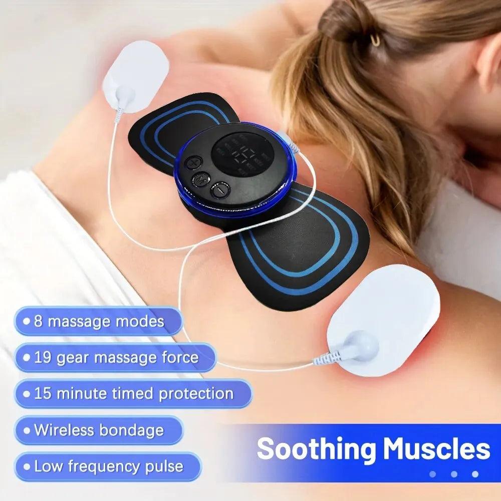 8-Mode Rechargeable EMS Neck Massager with Remote by HitMyNeed
