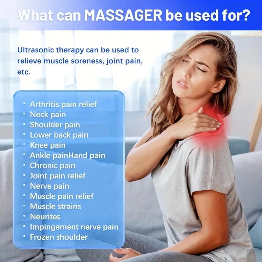 8-Mode Rechargeable EMS Neck Massager with Remote by HitMyNeed