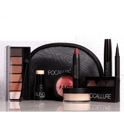 8-Piece Everyday Makeup Kit with Bag by HitMyNeed