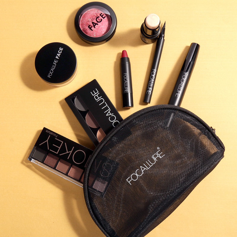 8-Piece Everyday Makeup Kit with Bag by HitMyNeed