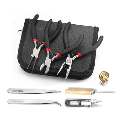8-Piece Jewelry Making Tool Kit with Storage Bag by HitMyNeed