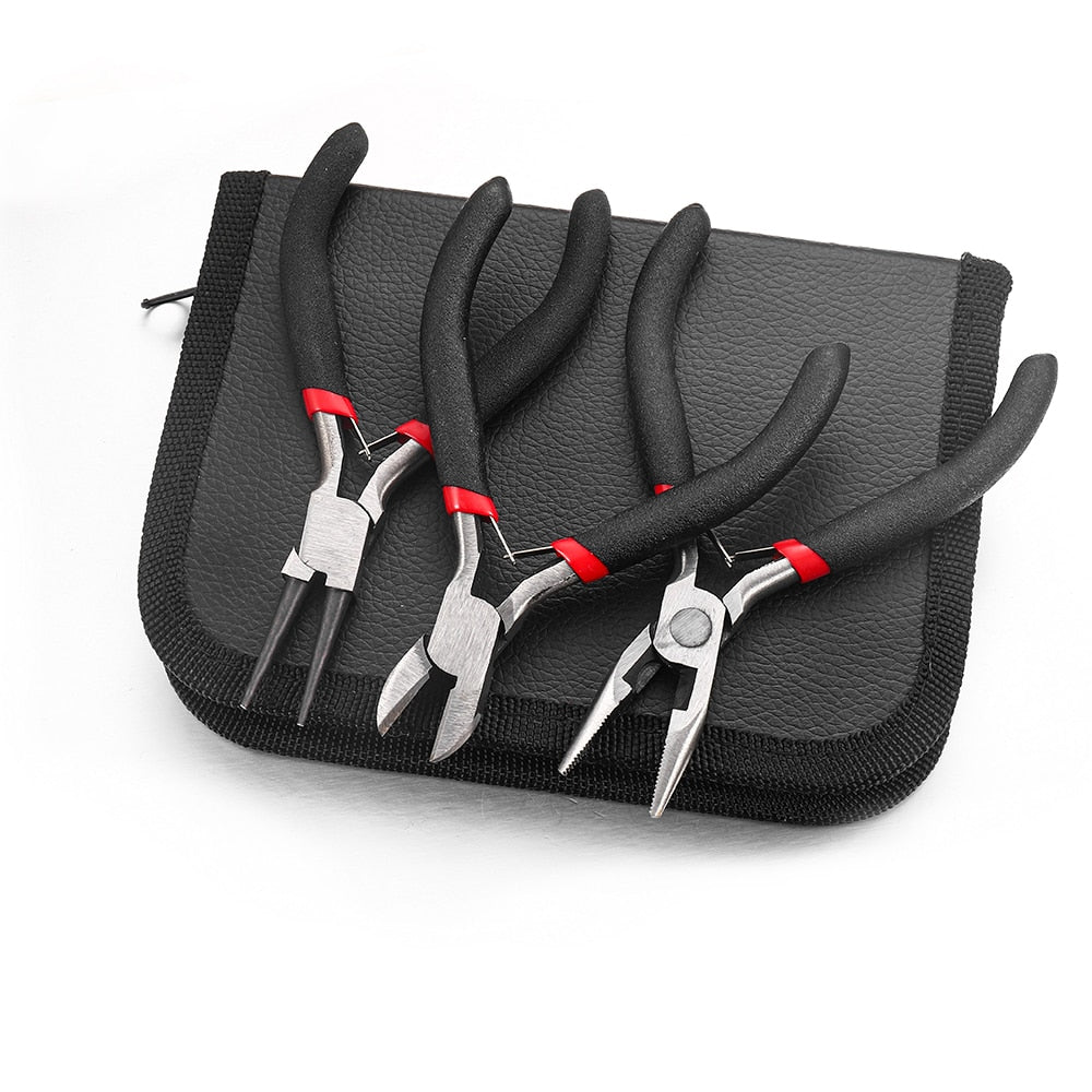 8-Piece Jewelry Making Tool Kit with Storage Bag by HitMyNeed
