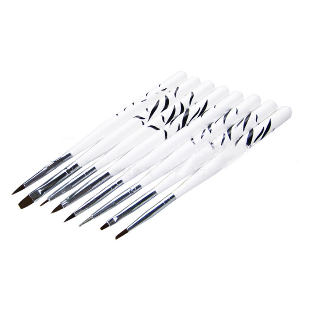 8-Piece Nail Art Detail Brush Set by HitMyNeed