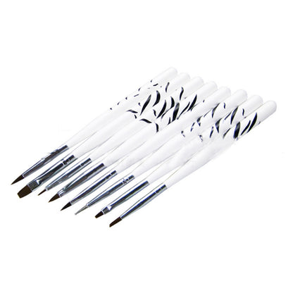 8-Piece Nail Art Detail Brush Set by HitMyNeed