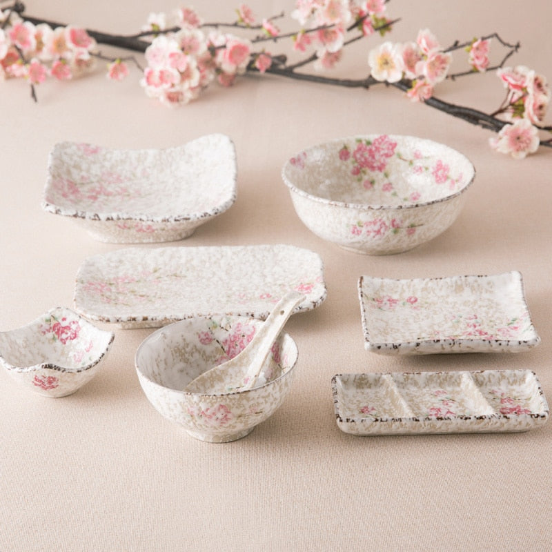 8-Piece Porcelain Japanese-Style Dinnerware Set by HitMyNeed