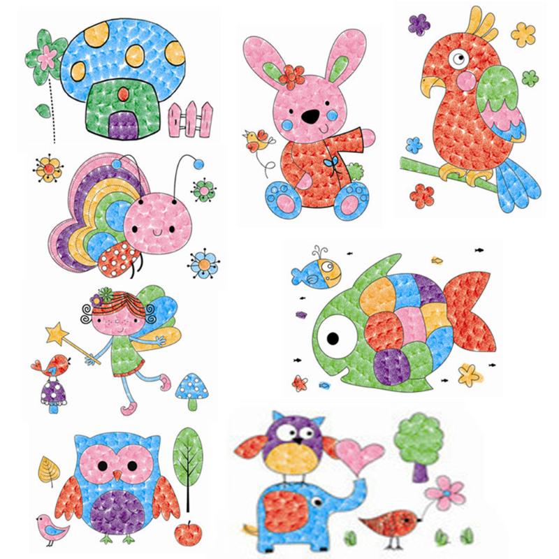 8-Piece Washable Finger Paint Stamp Pad Set for Kids by HitMyNeed