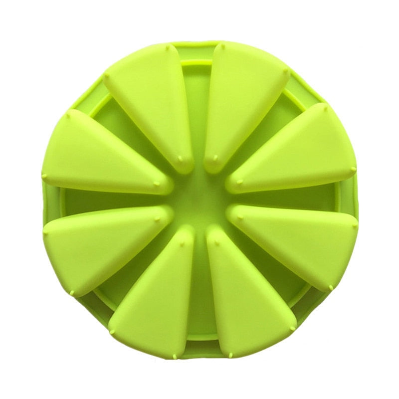 8-Slice Silicone Cake Mold, Non-Stick & Heat Resistant by HitMyNeed