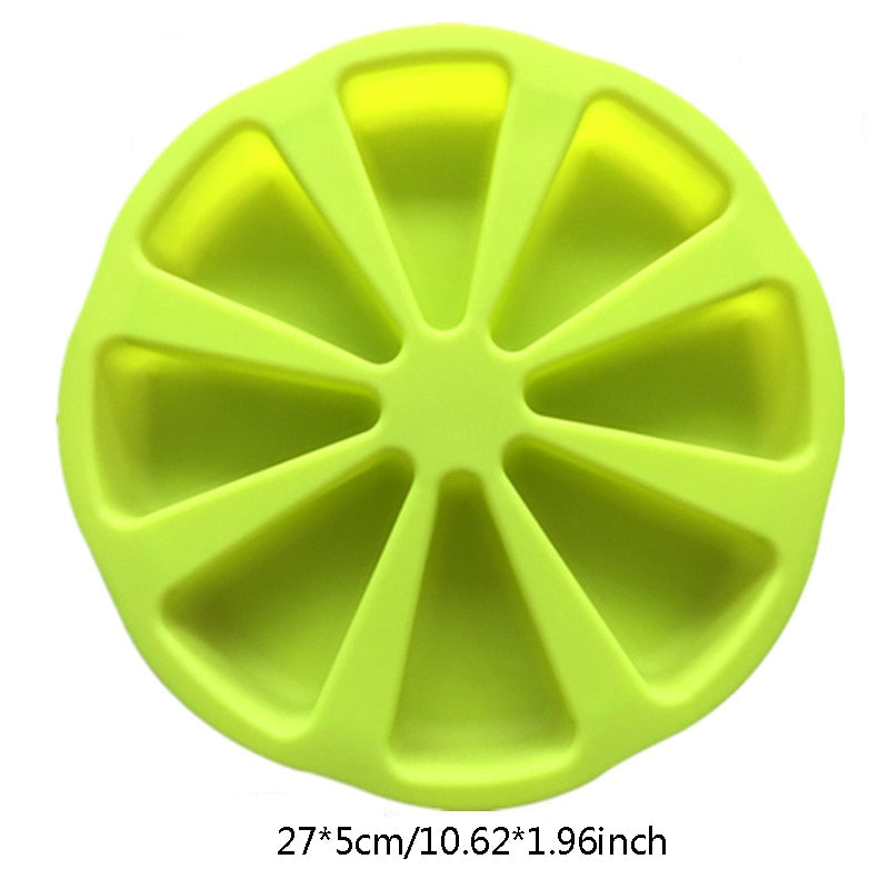 8-Slice Silicone Cake Mold, Non-Stick & Heat Resistant by HitMyNeed