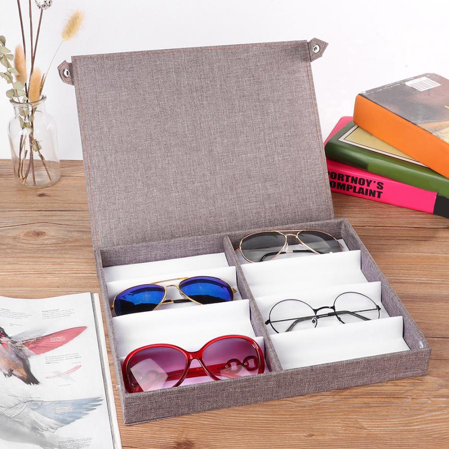 8-Slot Sunglass Display Case Storage Organizer by HitMyNeed