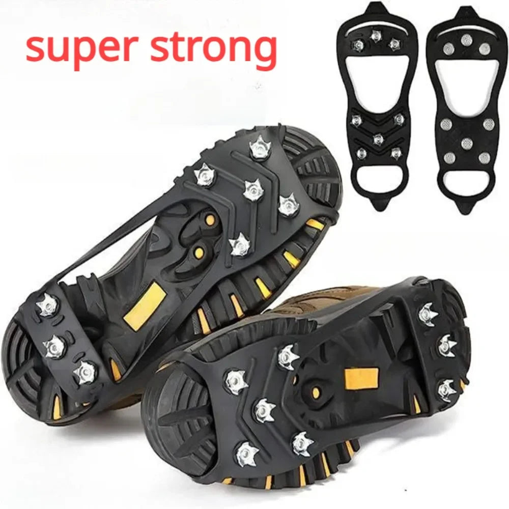 8 Teeth Ice Gripper Spikes for Shoes & Boots l-for-eu41-45 by HitMyNeed