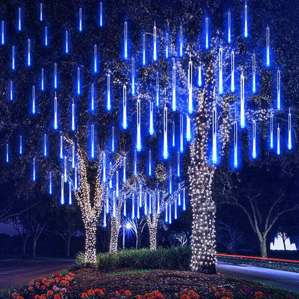 8-Tube LED Meteor Shower Rain Lights 30cm IP65 by HitMyNeed
