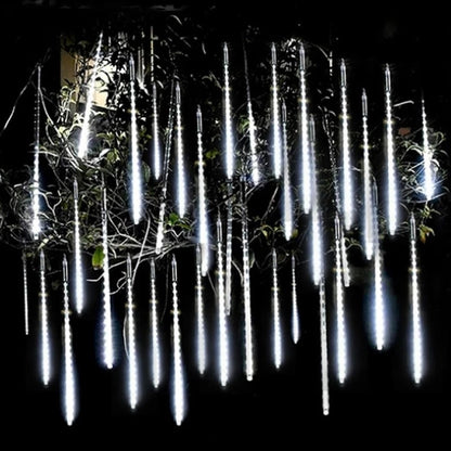 8-Tube LED Meteor Shower Rain Lights 30cm IP65 by HitMyNeed