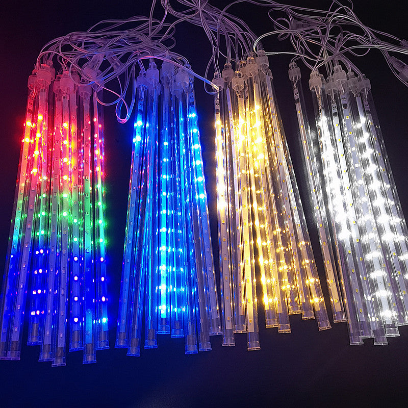 8-Tube LED Meteor Shower Rain Lights 30cm IP65 by HitMyNeed