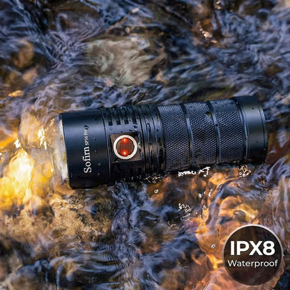 8000 Lumen USB-C Rechargeable LED Flashlight by HitMyNeed