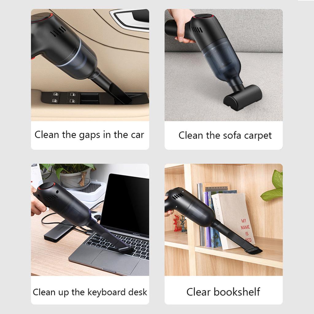 8000Pa Cordless Handheld Car Vacuum Cleaner - Portable Mini Duster for Home & Auto by HitMyNeed