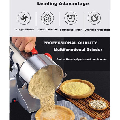 800g Dry Food Grinder Mill for Grains, Spices & Coffee by HitMyNeed