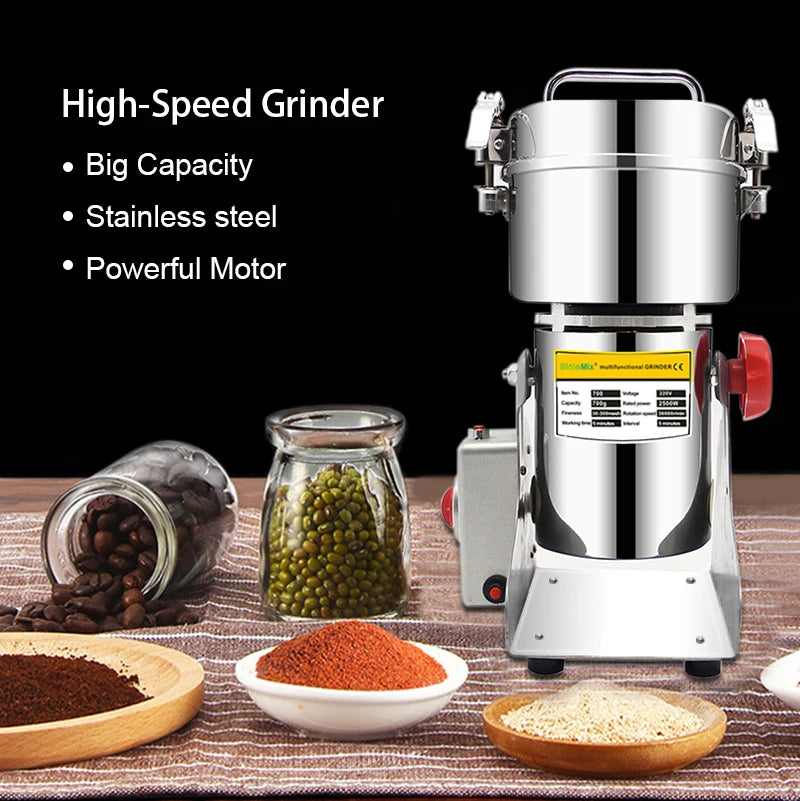 800g Dry Food Grinder Mill for Grains, Spices & Coffee by HitMyNeed