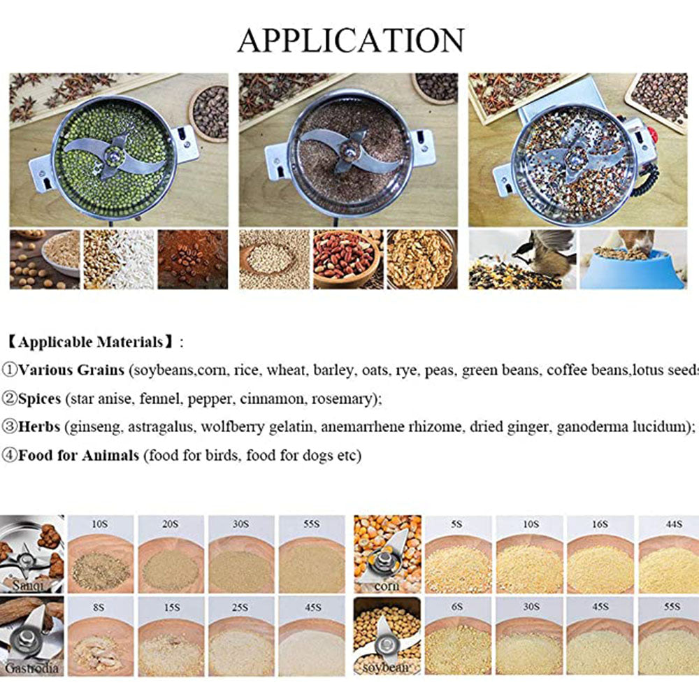 800g Electric Grain & Coffee Grinder Mill by HitMyNeed