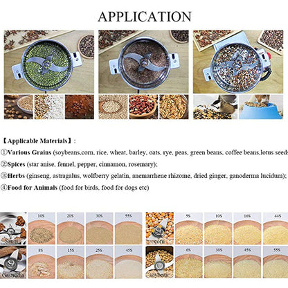 800g Electric Grain & Coffee Grinder Mill by HitMyNeed