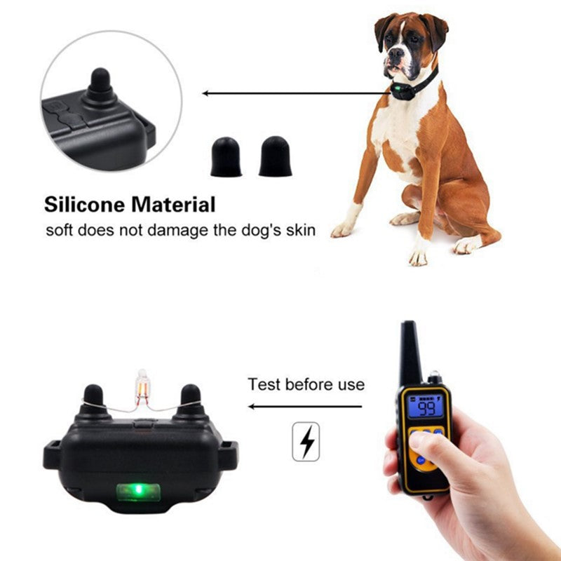 800m Waterproof Rechargeable Dog Training Collar by HitMyNeed