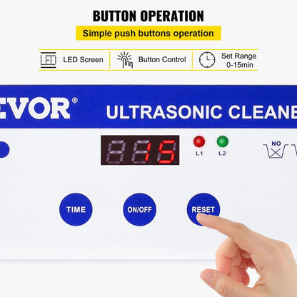 800ml Ultrasonic Cleaner 35W Portable Sonic Washer by HitMyNeed