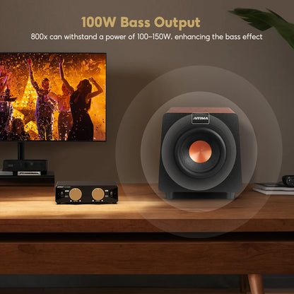 800X 150W 8" Active Subwoofer with RCA/AUX/LFE by HitMyNeed