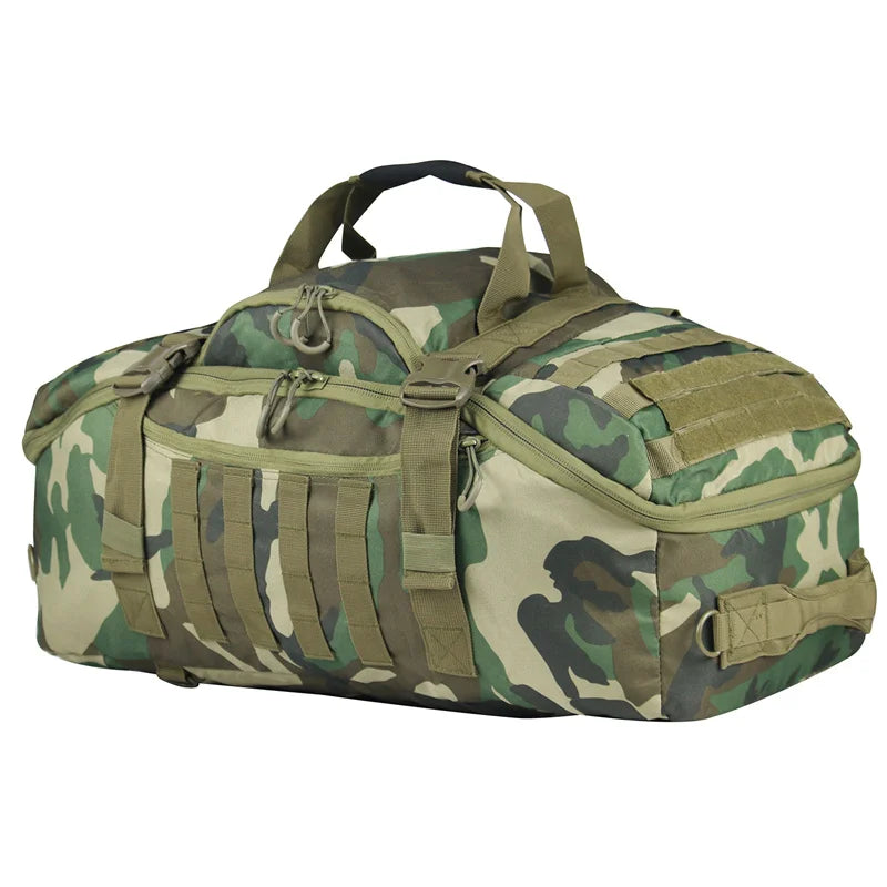 80L Tactical Mountaineering Backpack & 3-Way Duffle by HitMyNeed