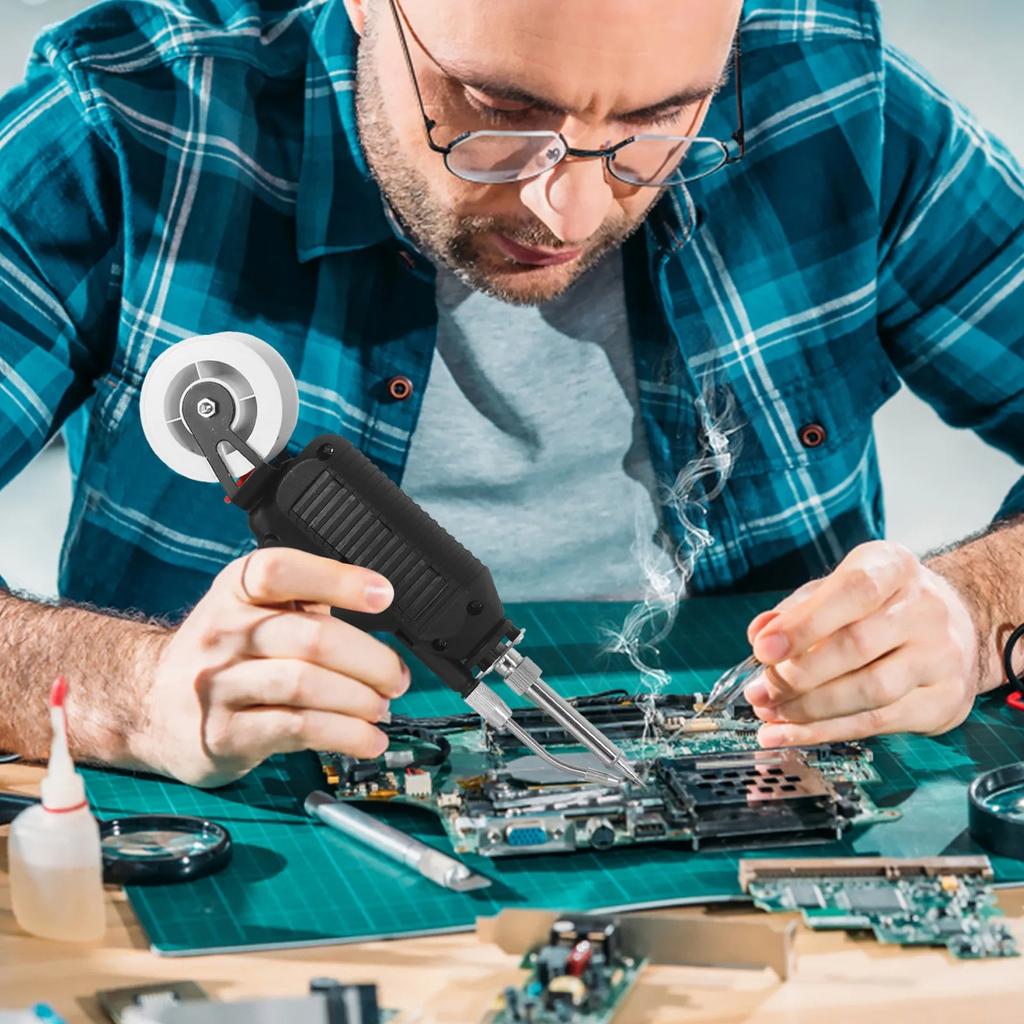 80W Digital Soldering Iron Gun with Auto Tin Feed by HitMyNeed