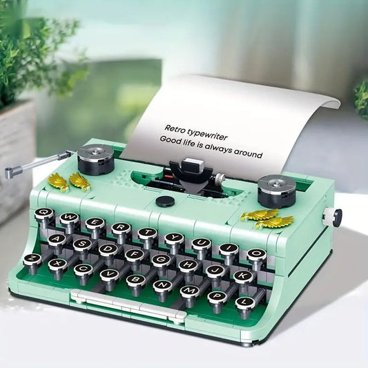 820PCS Retro Typewriter Micro Building Block Set by HitMyNeed