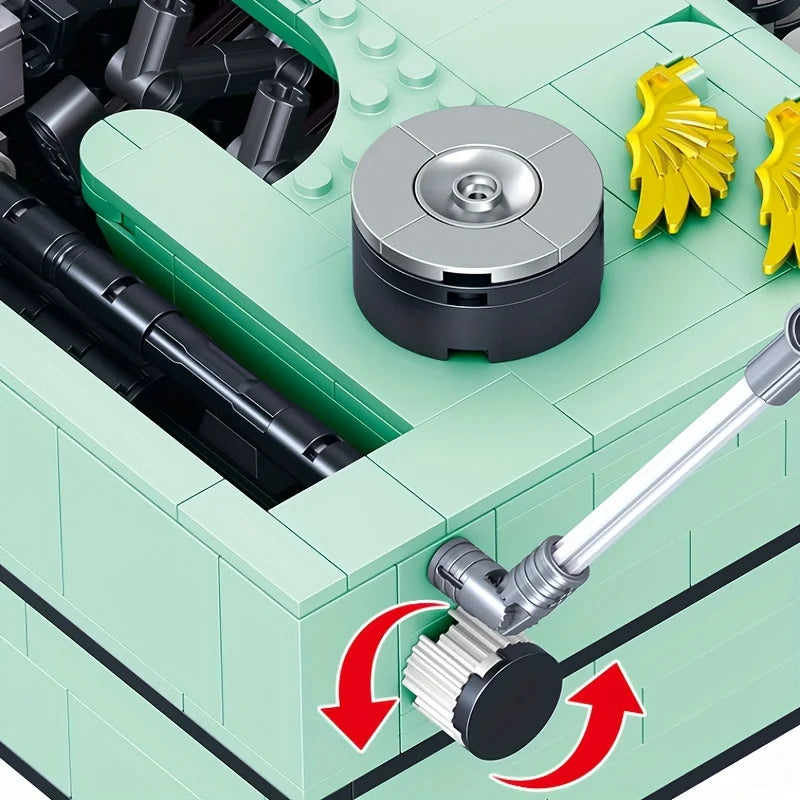 820PCS Retro Typewriter Micro Building Block Set by HitMyNeed