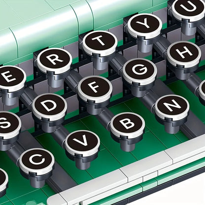 820PCS Retro Typewriter Micro Building Block Set by HitMyNeed